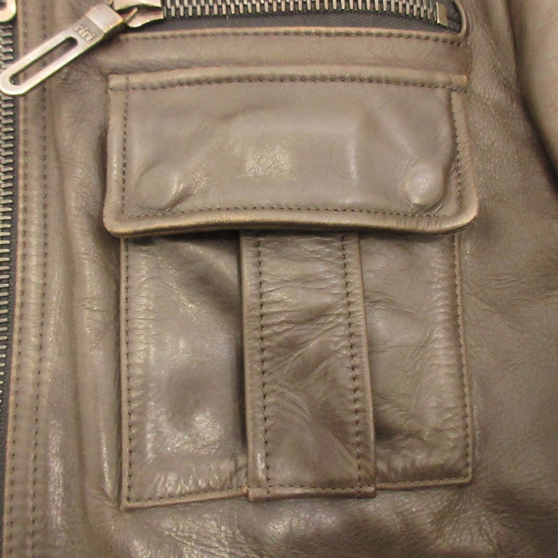 【中古】GalaabenD | ガラアーベント A-2 レザー 87532206-RC-10A ブラウン サイズ:M