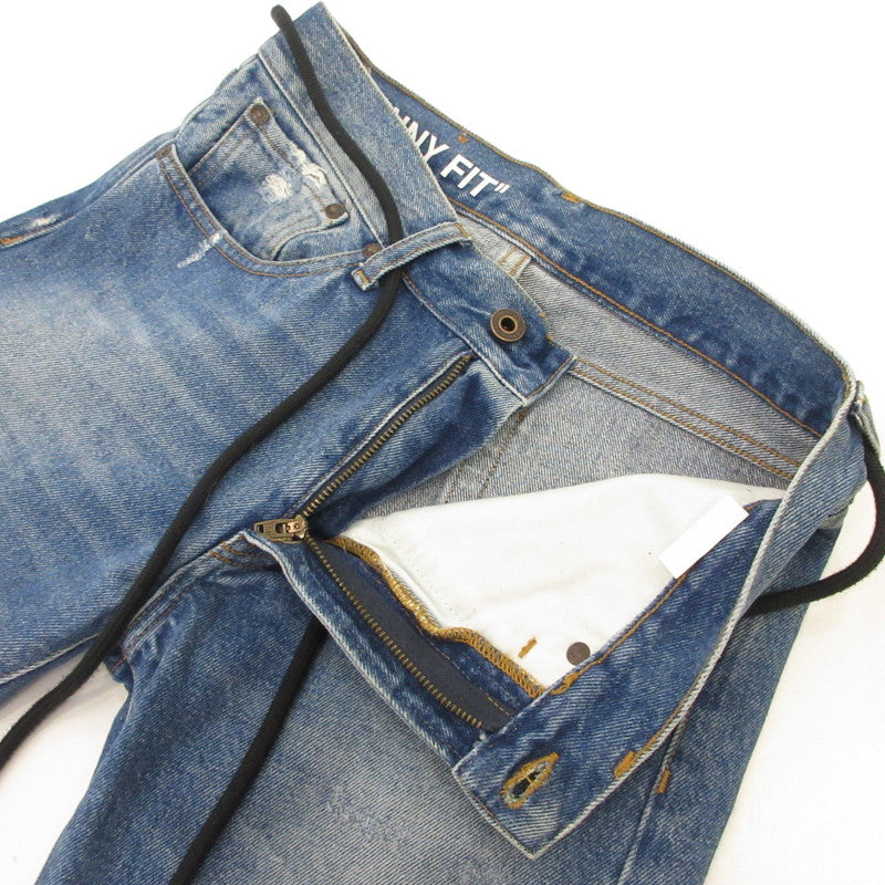【中古】OFF-WHITE | オフホワイト デニムパンツ OMCE015F17149068 ブルー