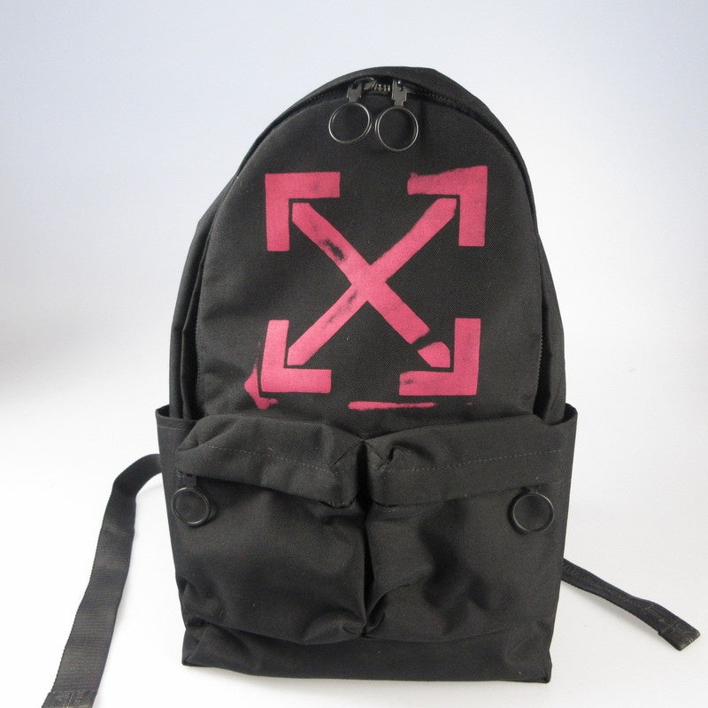 【中古】OFF-WHITE | オフホワイト ARROWS BACKPACK リュック・デイパック OMNB003R19C36024 ブラック
