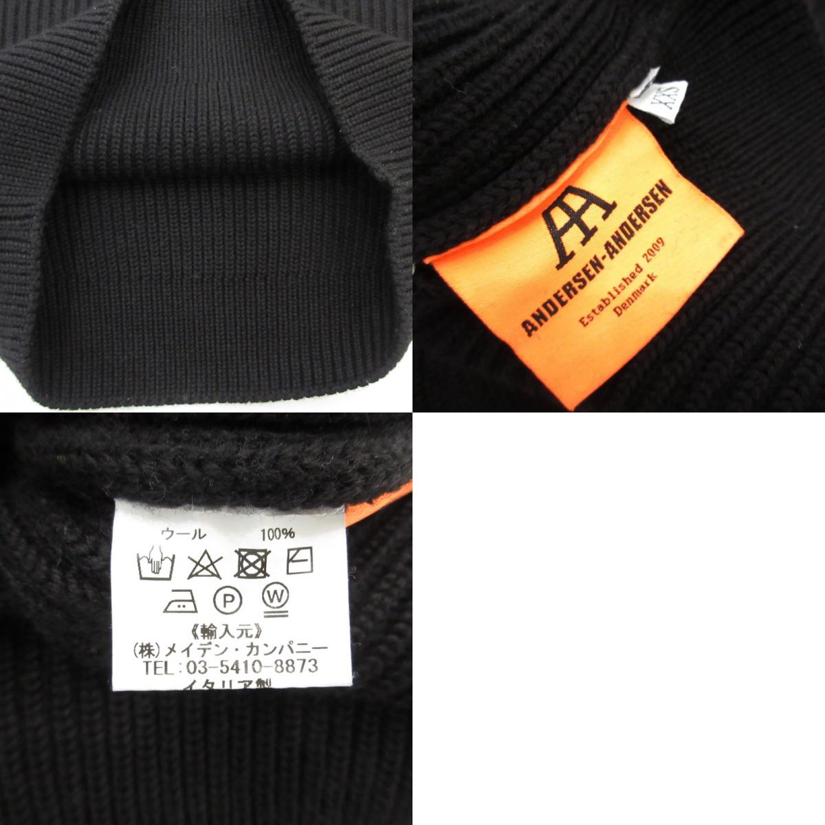 【中古】ANDERSEN-ANDERSEN | アンデルセンアンデルセン 5 gauge Crewneck セーター ブラック サイズ:XXS