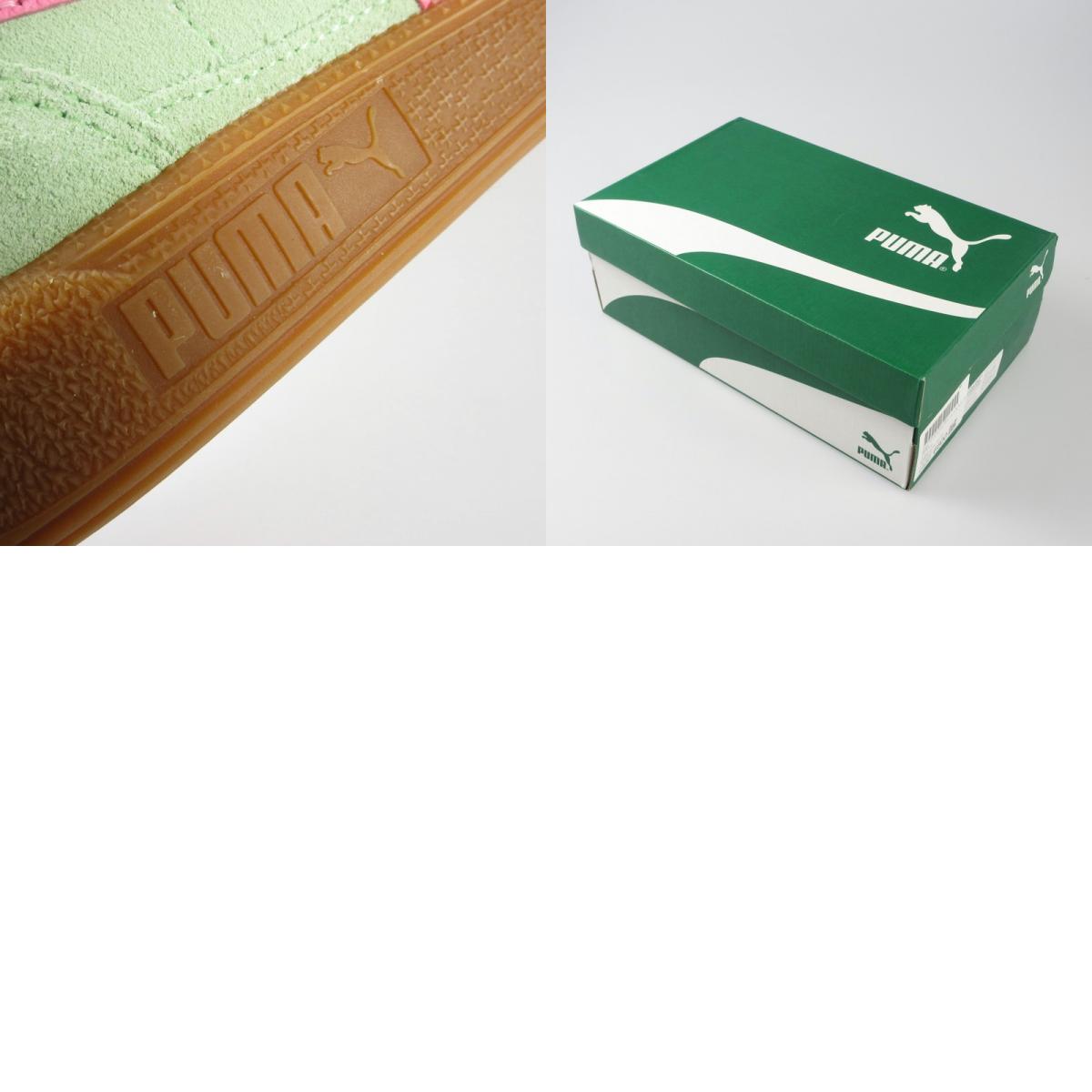 【中古】PUMA | プーマ PALERMO スニーカー 396463-02 ライトグリーン 27cm