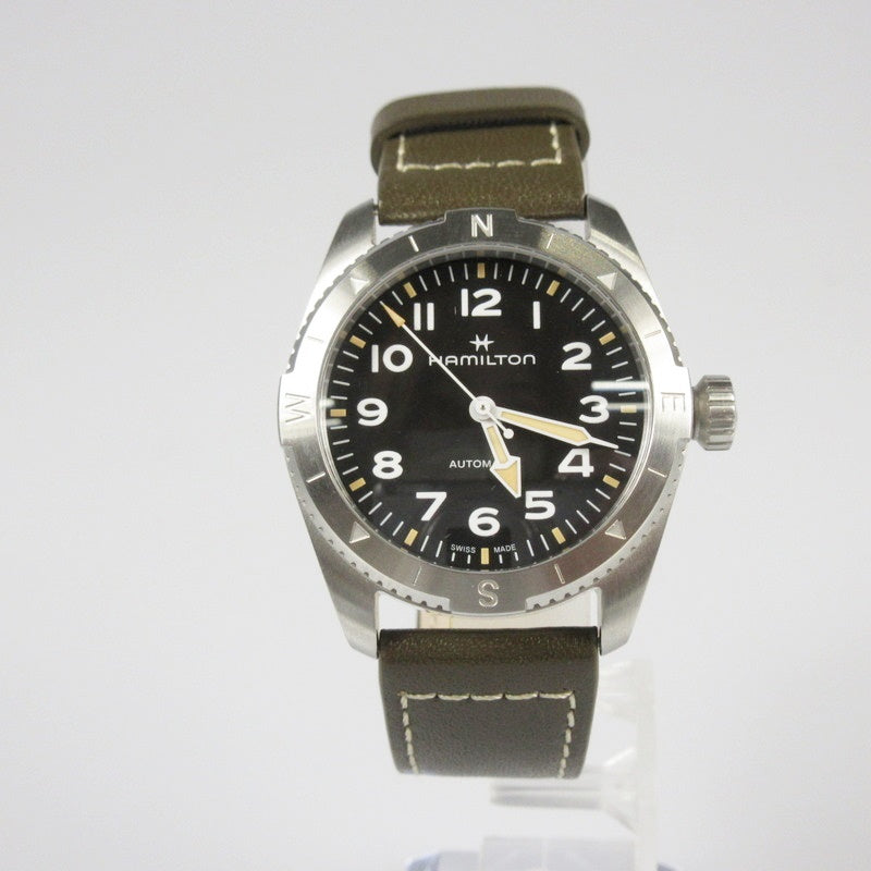 【中古】HAMILTON | ハミルトン カーキフィールド Expedition Auto 腕時計 H70225830 日差+12秒 シルバー