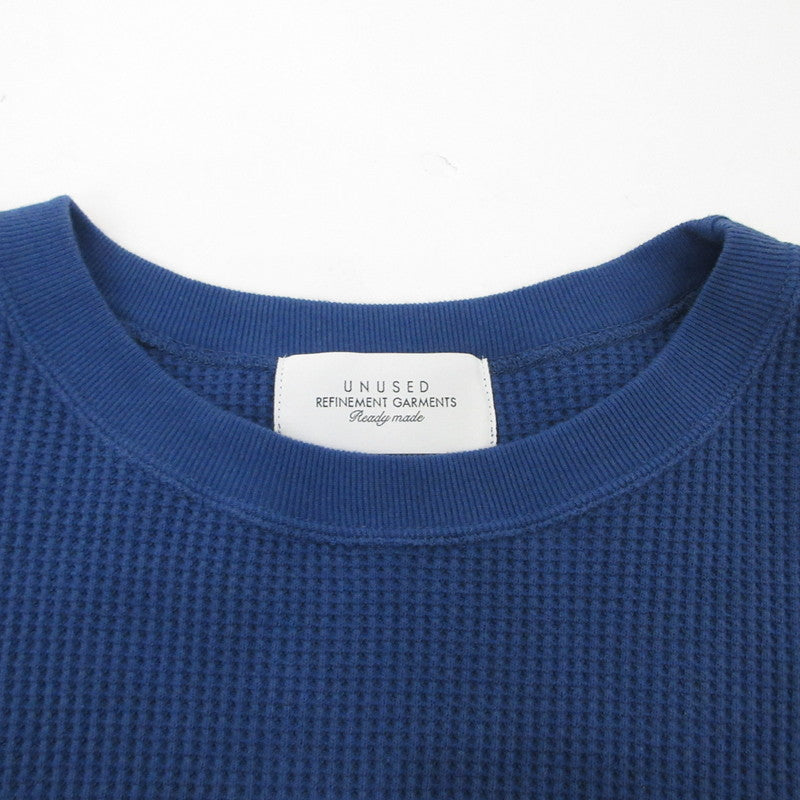 【中古】UNUSED | アンユーズド Long Sleeve Thermal T-shirt/Over size 長袖Tシャツ US2452 ブルー サイズ:2