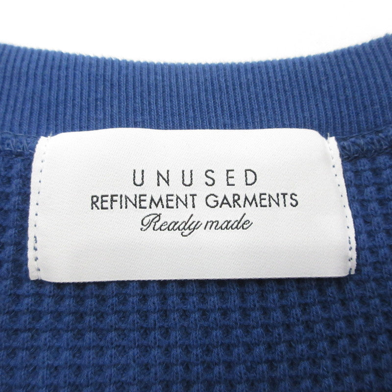 【中古】UNUSED | アンユーズド Long Sleeve Thermal T-shirt/Over size 長袖Tシャツ US2452 ブルー サイズ:2