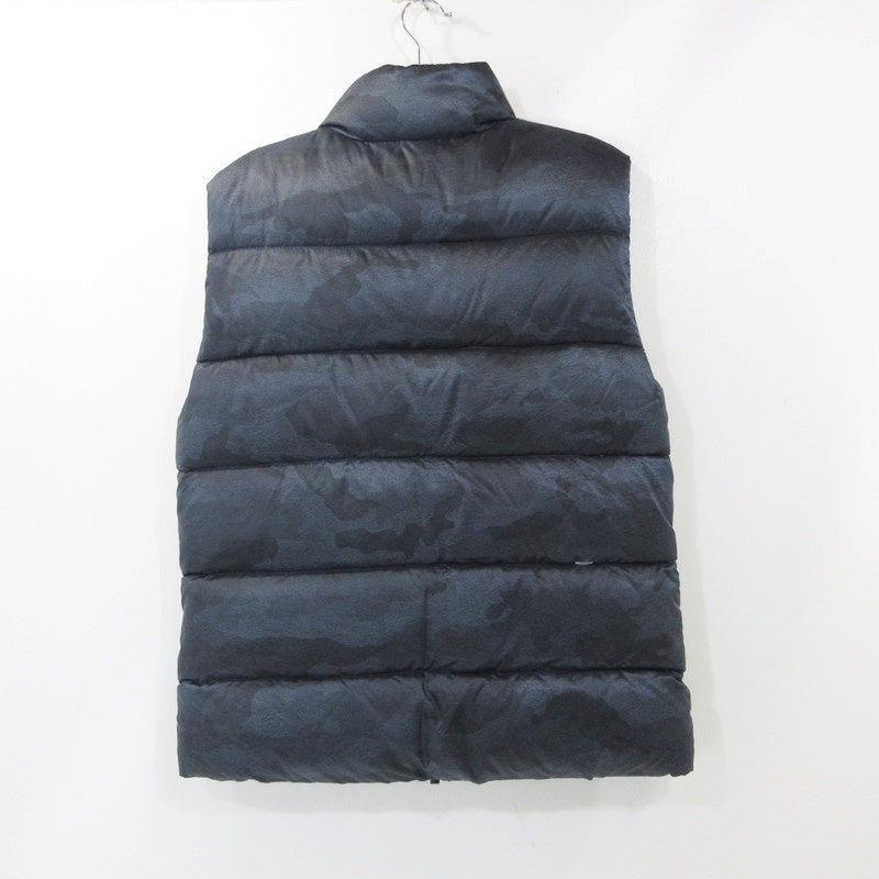 【中古】Pyrenex | ピレネックス CAMO BLUE PRINT ダウンベスト HUS012 ネイビー サイズ:M