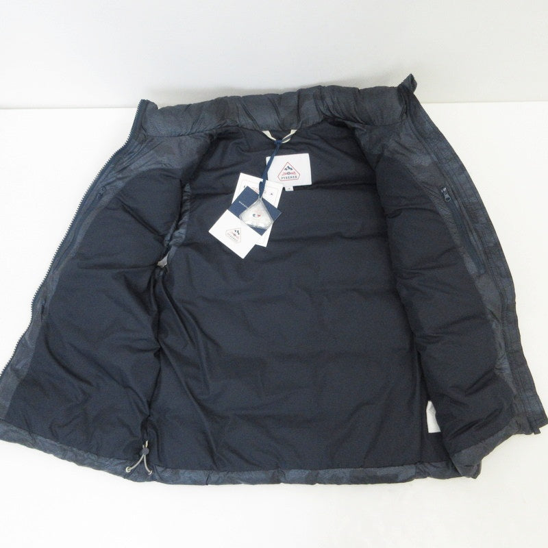 【中古】Pyrenex | ピレネックス CAMO BLUE PRINT ダウンベスト HUS012 ネイビー サイズ:M