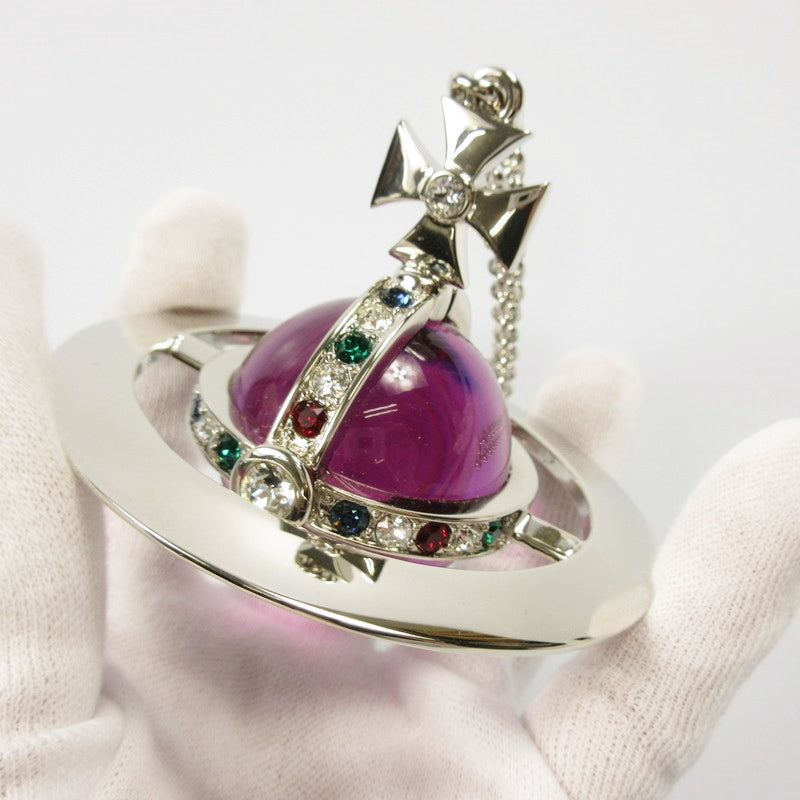 【中古】Vivienne Westwood | ヴィヴィアンウエストウッド NEWジャイアントオーブ ネックレス 63020342 ワールズエンド限定 シルバー