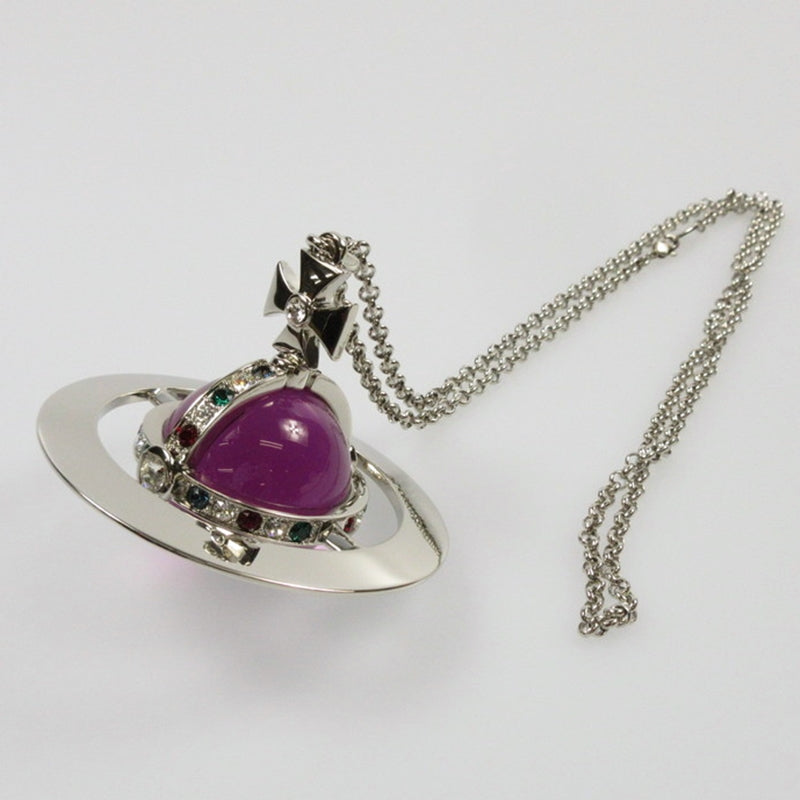 【中古】Vivienne Westwood | ヴィヴィアンウエストウッド NEWジャイアントオーブ ネックレス 63020342 ワールズエンド限定 シルバー