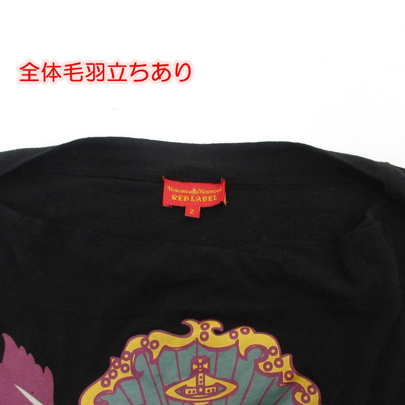【中古】Vivienne Westwood Red Label | ヴィヴィアンウエストウッド レッドレーベル スカルプリント ワンピース 357-01-57030 ブラック サイズ:2