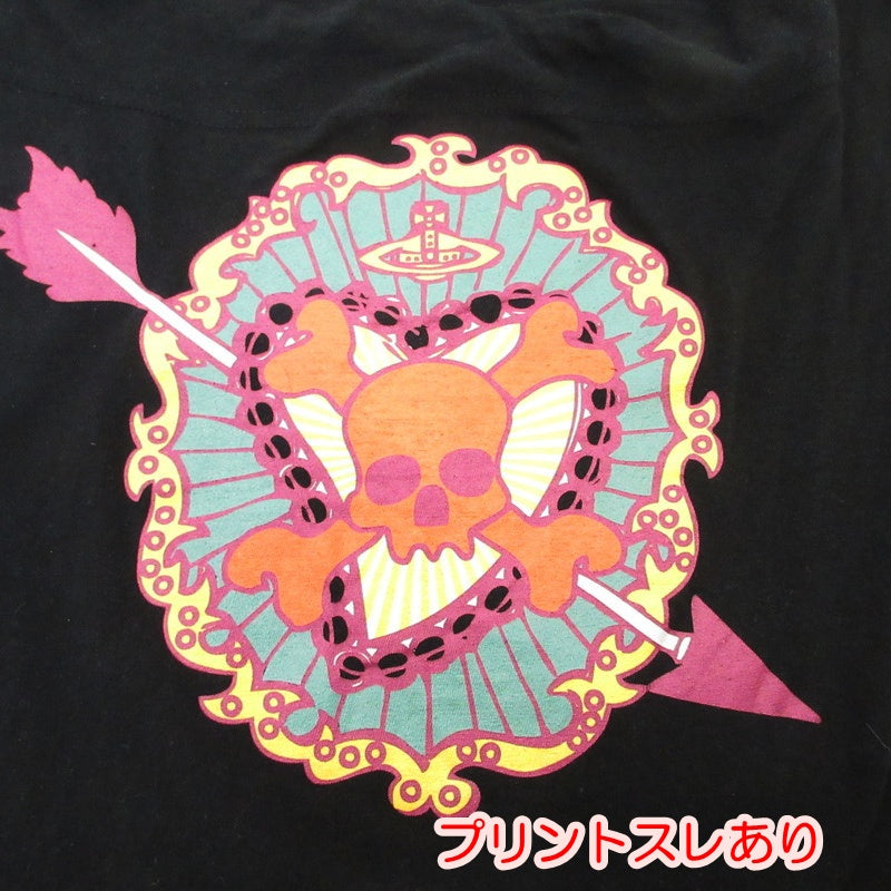 【中古】Vivienne Westwood Red Label | ヴィヴィアンウエストウッド レッドレーベル スカルプリント ワンピース 357-01-57030 ブラック サイズ:2