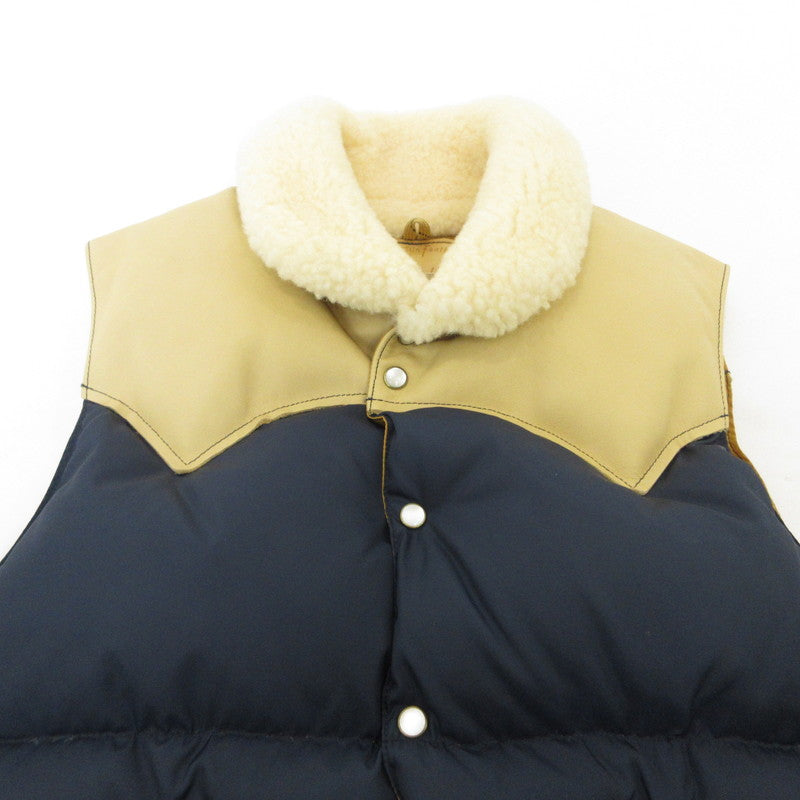【中古】Rocky Mountain FeatherBed | ロッキーマウンテンフェザーベッド CHRISTY VEST ダウンベスト 450-502-02 ネイビー サイズ:36