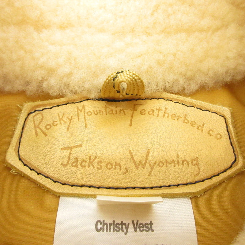 【中古】Rocky Mountain FeatherBed | ロッキーマウンテンフェザーベッド CHRISTY VEST ダウンベスト 450-502-02 ネイビー サイズ:36
