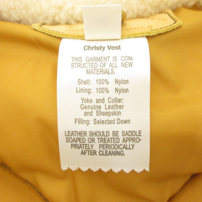 【中古】Rocky Mountain FeatherBed | ロッキーマウンテンフェザーベッド CHRISTY VEST ダウンベスト 450-502-02 ネイビー サイズ:36