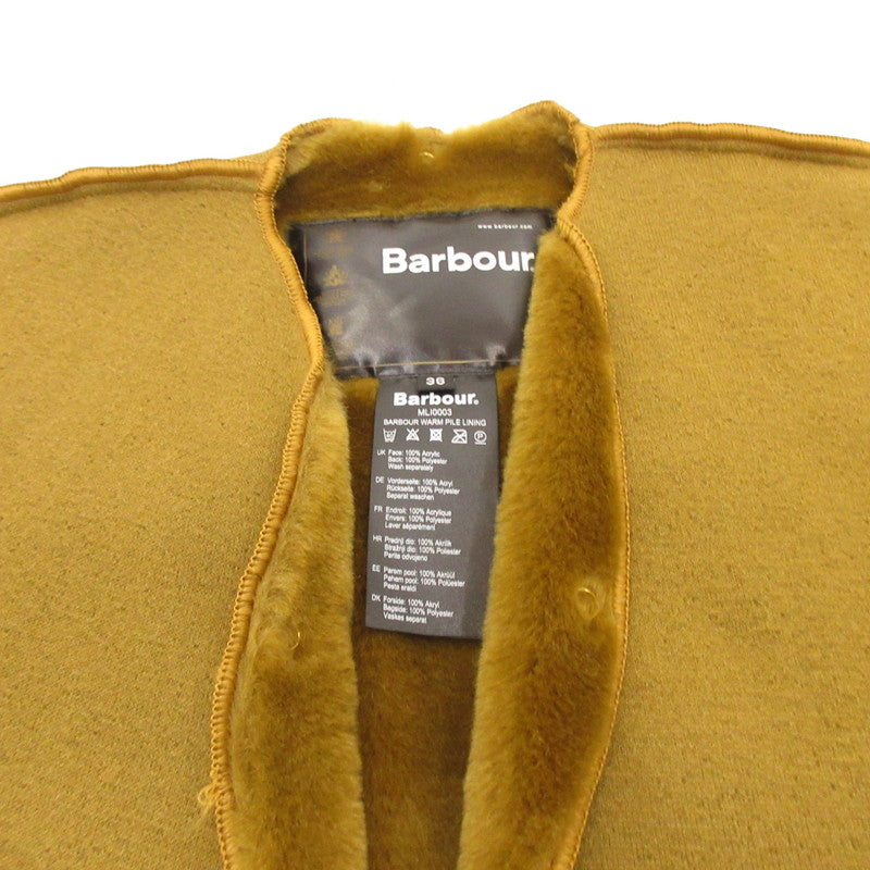 【中古】Barbour | バーブァー warm pile lining ベスト MLI0003 ブラウン サイズ:36