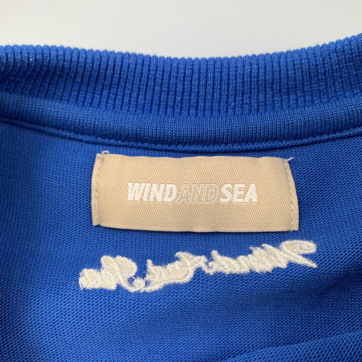 【中古】WIND AND SEA | ウィンダンシーウインダンシー WDS BIGGER S/S TEE 半袖Tシャツ WDS-CS-369 ブルー サイズ:L