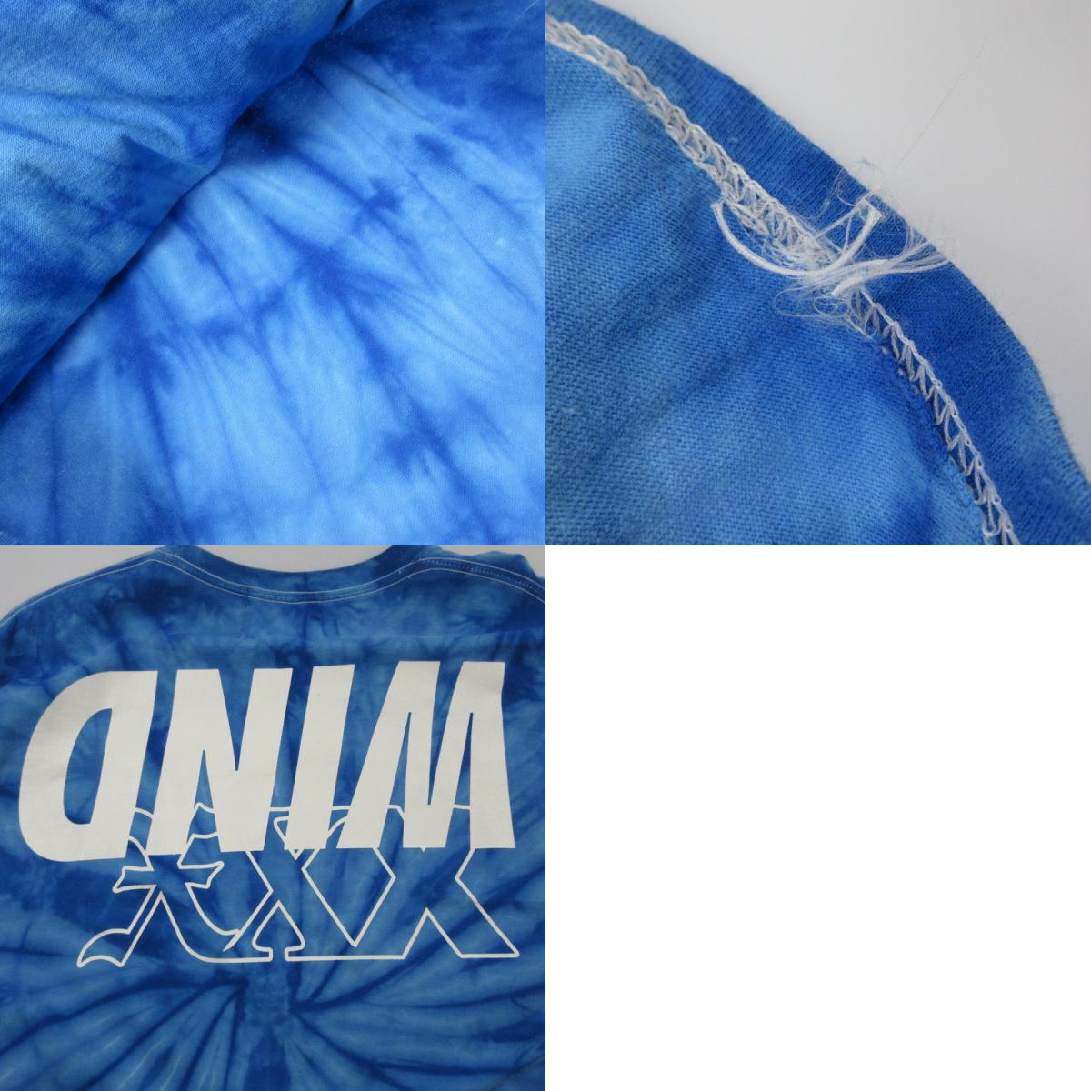【中古】WIND AND SEA | ウィンダンシーウインダンシー TIE-DYE L/S T-shirt 長袖Tシャツ ブルー