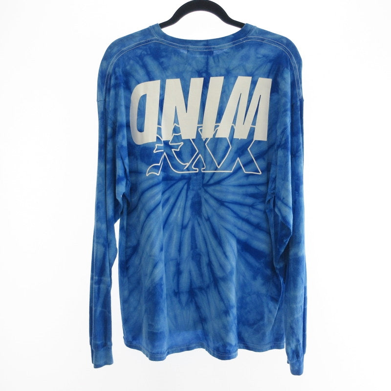 【中古】WIND AND SEA | ウィンダンシーウインダンシー TIE-DYE L/S T-shirt 長袖Tシャツ ブルー