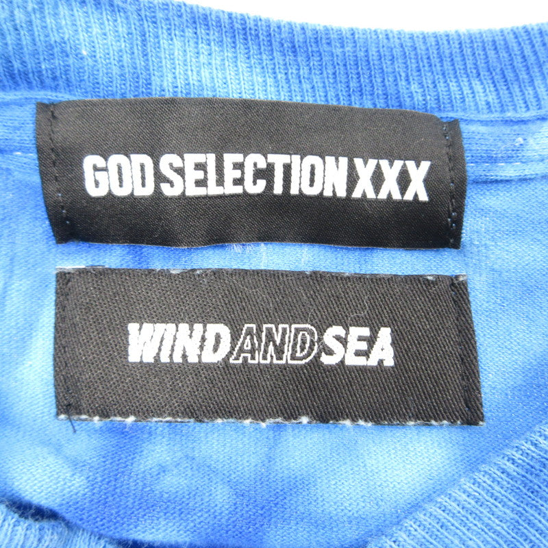 【中古】WIND AND SEA | ウィンダンシーウインダンシー TIE-DYE L/S T-shirt 長袖Tシャツ ブルー