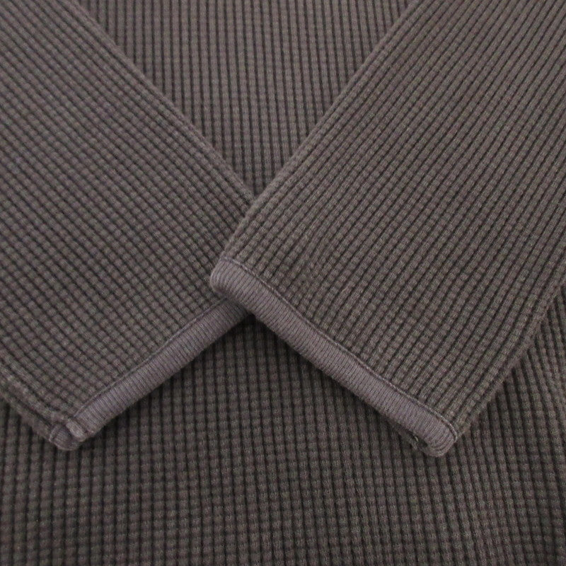 【中古】 WAFFLE CREW NECK 長袖Tシャツ ブラック サイズ:L