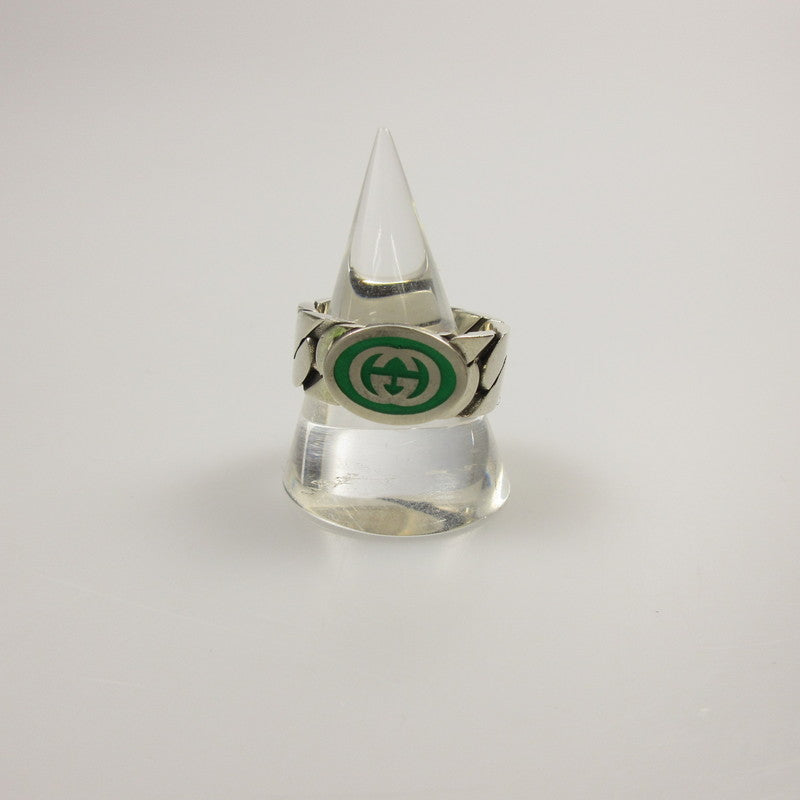 【中古】GUCCI | グッチ インターロッキングGエナメル リング・指輪 701612