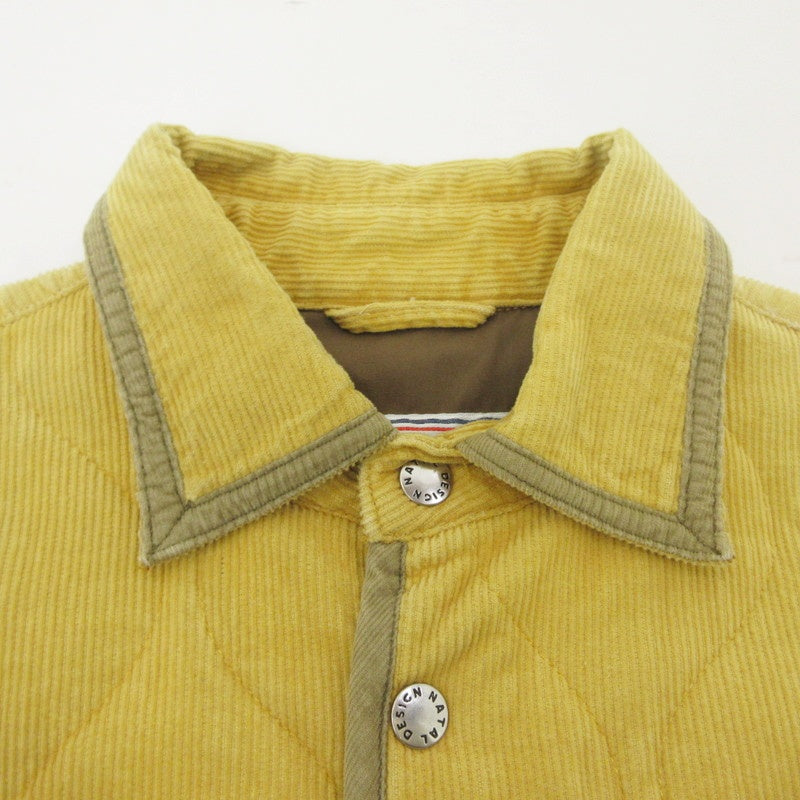 【中古】NATAL DESIGN | ネイタルデザイン QUILTED JACKET CORD その他アウター イエロー サイズ:S