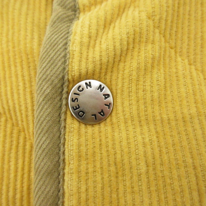 【中古】NATAL DESIGN | ネイタルデザイン QUILTED JACKET CORD その他アウター イエロー サイズ:S