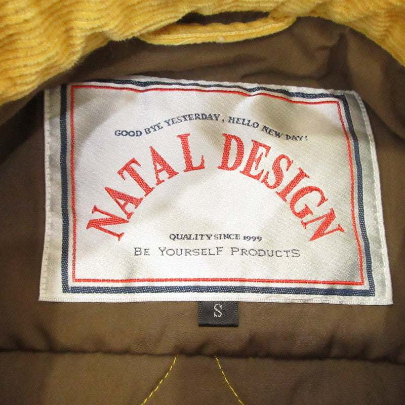 【中古】NATAL DESIGN | ネイタルデザイン QUILTED JACKET CORD その他アウター イエロー サイズ:S