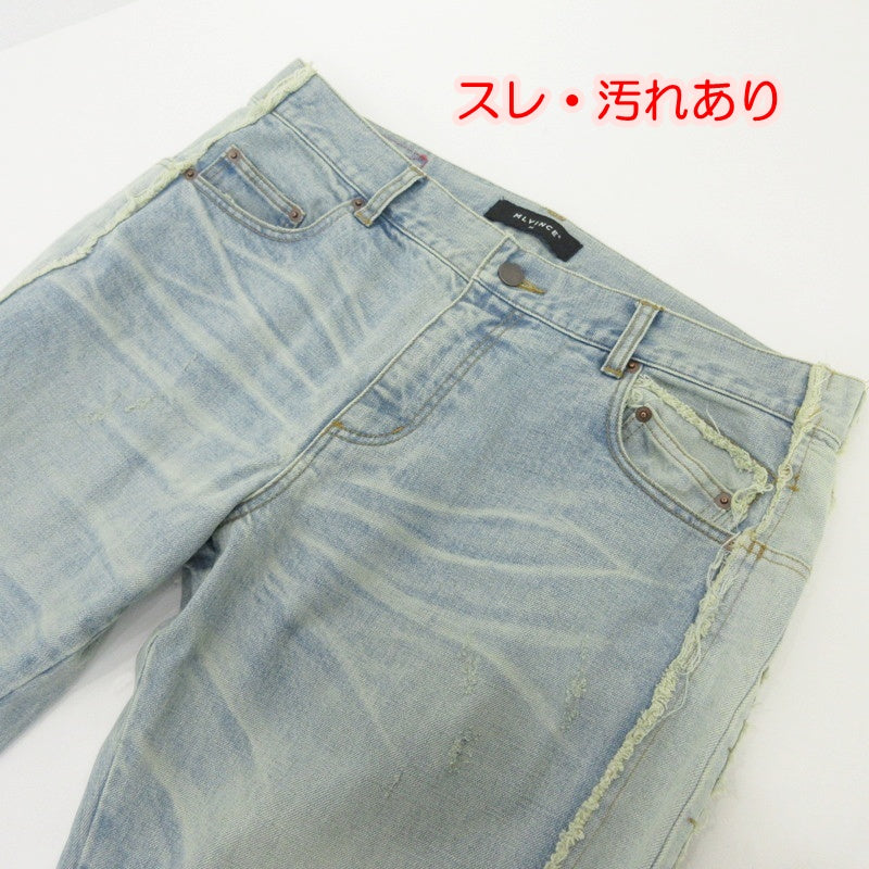 【中古】 DB FLARE JEANS デニムパンツ ブルー サイズ:34