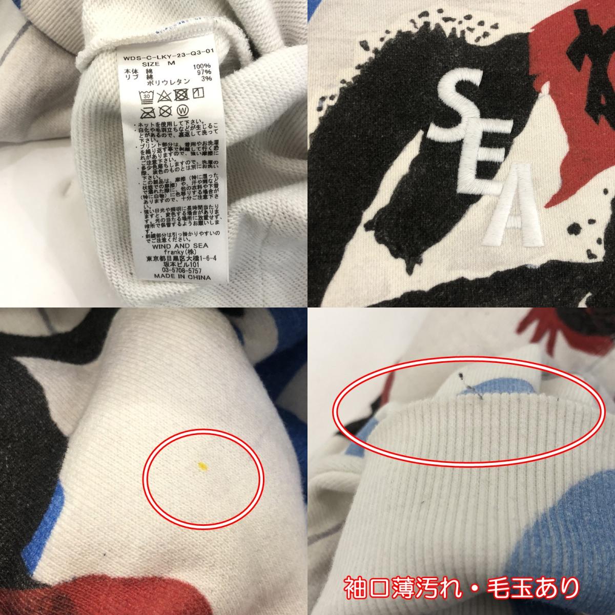 【中古】WIND AND SEA | ウィンダンシーウインダンシー パーカー WDS-C-LKY-23-Q3-01 サイズ:M