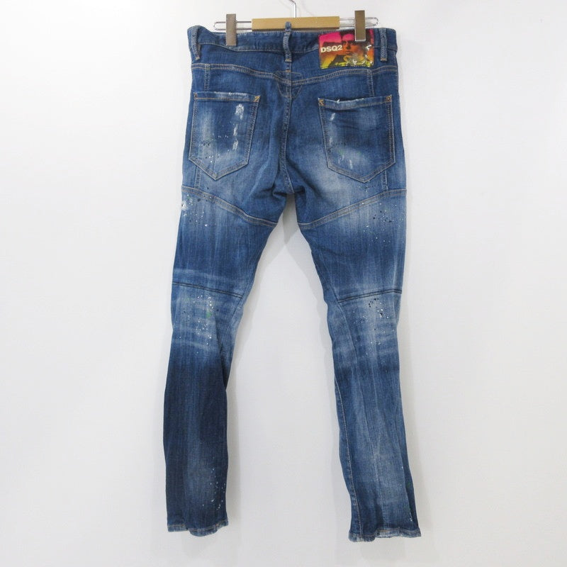 【中古】DSQUARED2 | ディースクエアード TIDY BIKER JEAN デニムパンツ S74LB0516 ブルー サイズ:48