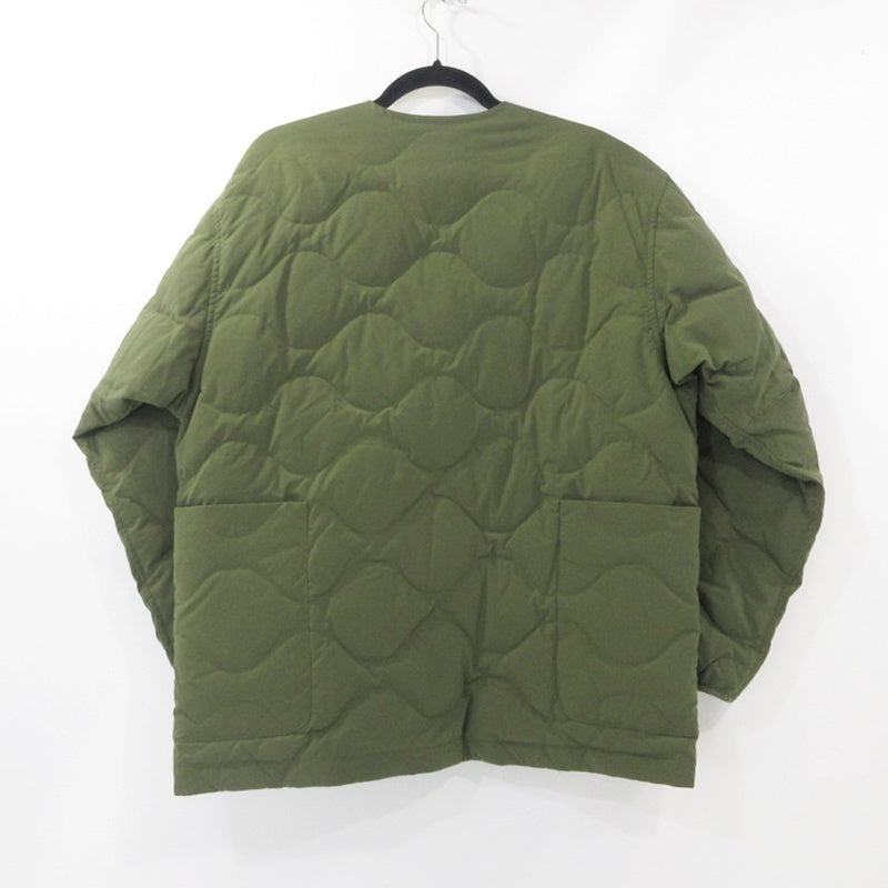【中古】DAIWA PIER39 | ダイワピア TECH QUILT DOWN LINER CARDIGAN ダウンジャケット BJ-26022W オリーブ サイズ:S