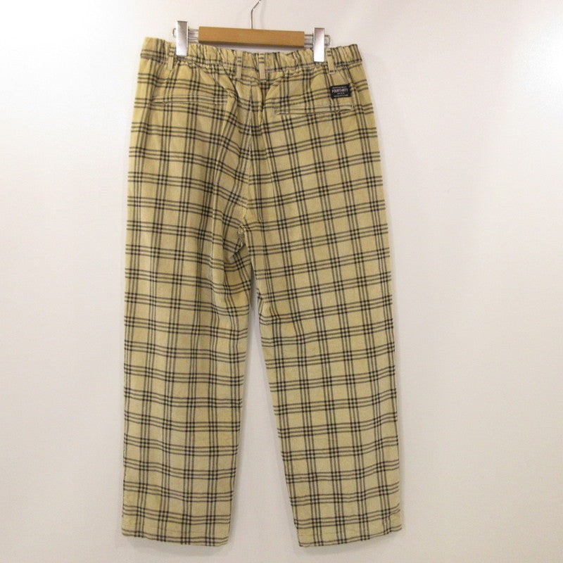 【中古】430 - FOURTHIRTY - | フォーサーティー BT-L CORD CHECK CHINO パンツ 23-167 ベージュ サイズ:2