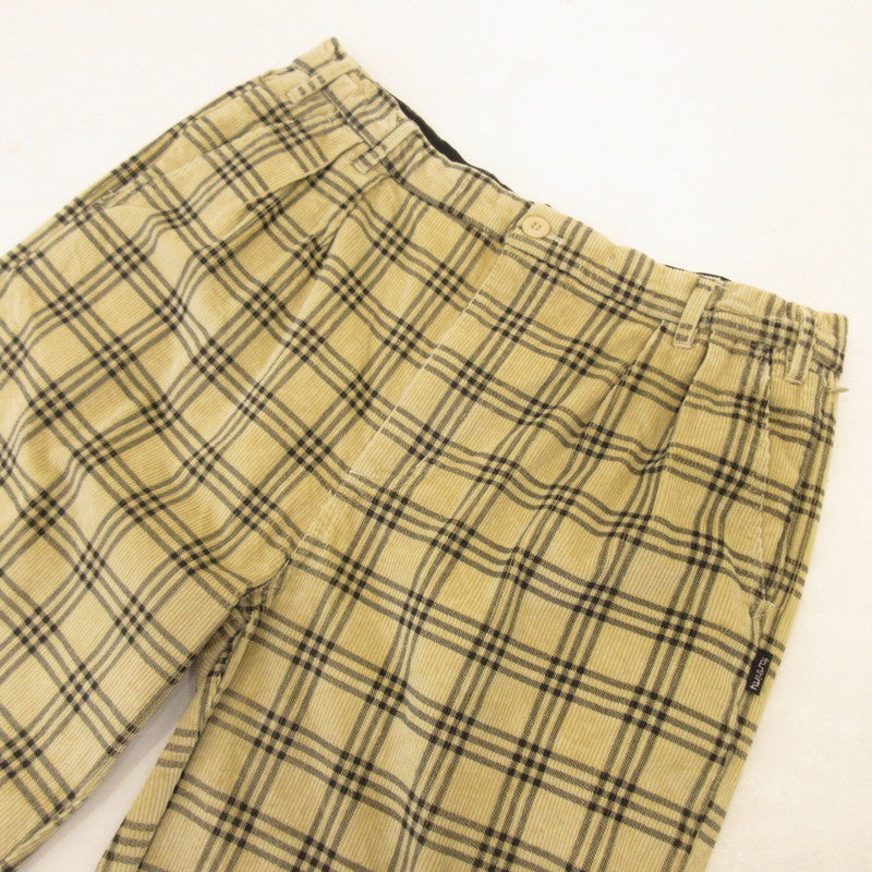 【中古】430 - FOURTHIRTY - | フォーサーティー BT-L CORD CHECK CHINO パンツ 23-167 ベージュ サイズ:2