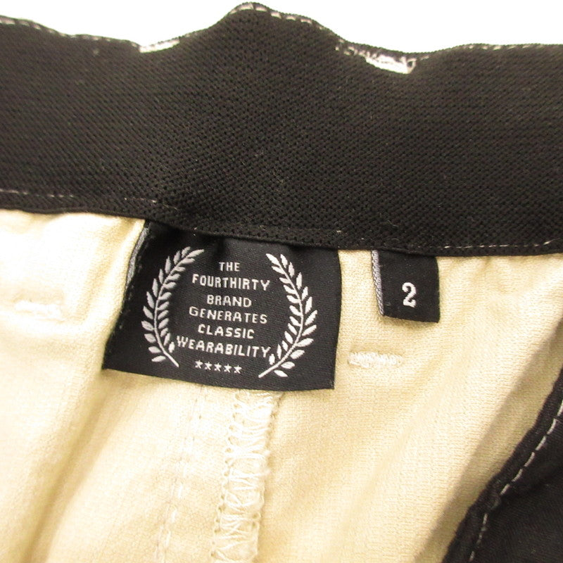 【中古】430 - FOURTHIRTY - | フォーサーティー BT-L CORD CHECK CHINO パンツ 23-167 ベージュ サイズ:2