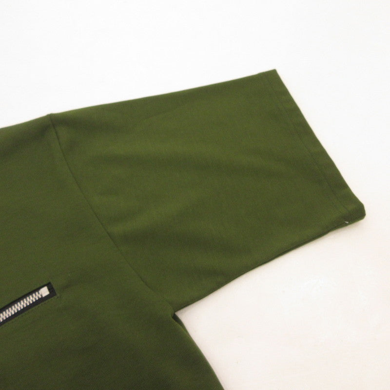 【中古】RESOUND CLOTHING | リサウンドクロージング FASTENER POCKET LOOSE TEE 半袖Tシャツ RC24-T-007 カーキ サイズ:2