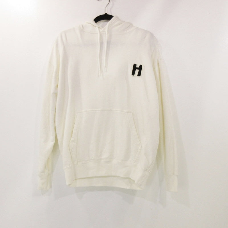 【中古】HOLLYWOOD RANCH MARKET | ハリウッドランチマーケット レイジーHワッペンスウェットフーディ パーカー ホワイト サイズ:S