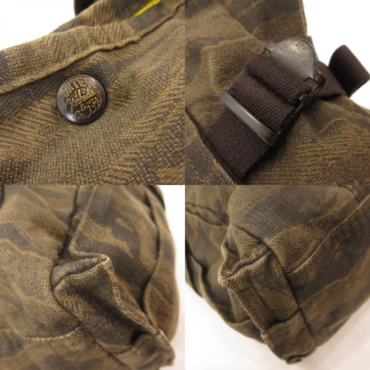 【中古】PORTER | ポーター GREEN EYE トートバッグ 558-07677 70th カモ