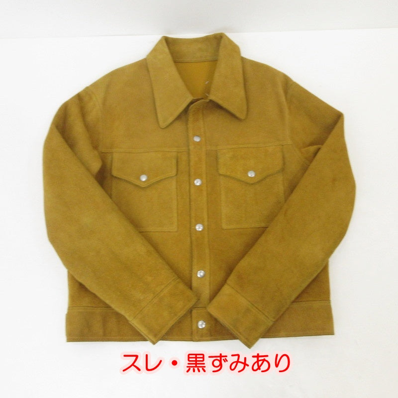 【中古】Maison Margiela | メゾンマルジェラ Reversible Leather Sports Jacket ブルゾン S30AM0526 イエロー サイズ:54