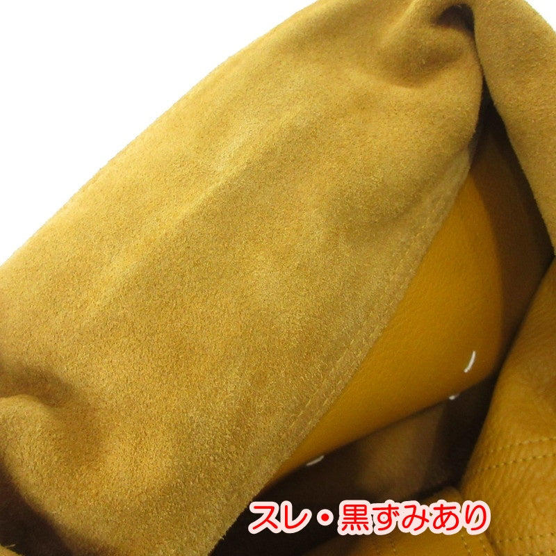 【中古】Maison Margiela | メゾンマルジェラ Reversible Leather Sports Jacket ブルゾン S30AM0526 イエロー サイズ:54