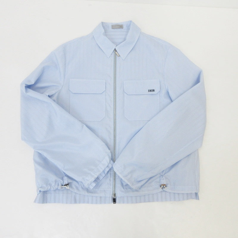 【中古】Dior | ディオール ブルゾン 193C536D847B ライトブルー サイズ:44