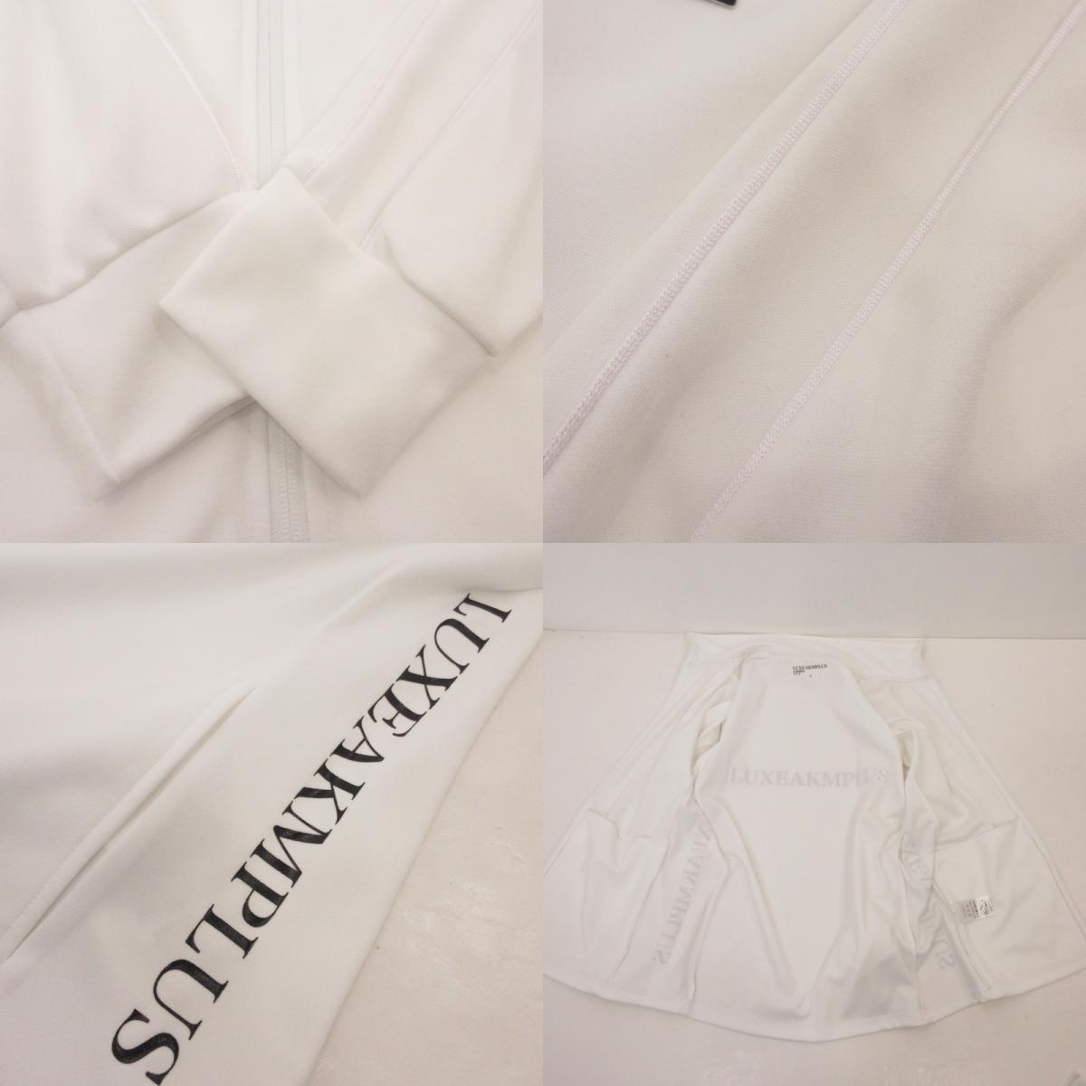 【中古】AKM(志風音) | エーケーエムシフォン JERSEY TRACK JACKET ジャージ LAO-23011 ホワイト サイズ:XL