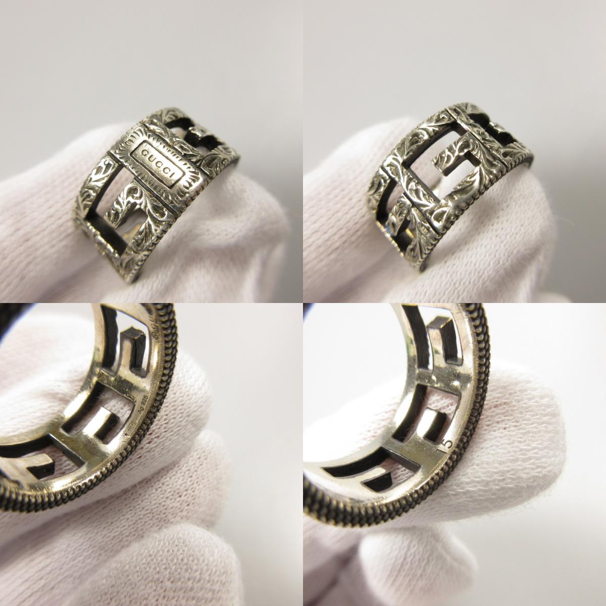 【中古】GUCCI | グッチ Gスクエア リング・指輪 551918