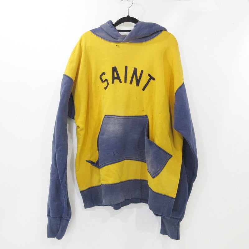 【中古】SAINT MICHAEL | セントマイケルセイントマイケル HOODIE_FELT パーカー SM-A21-0000-035 イエロー サイズ:XL
