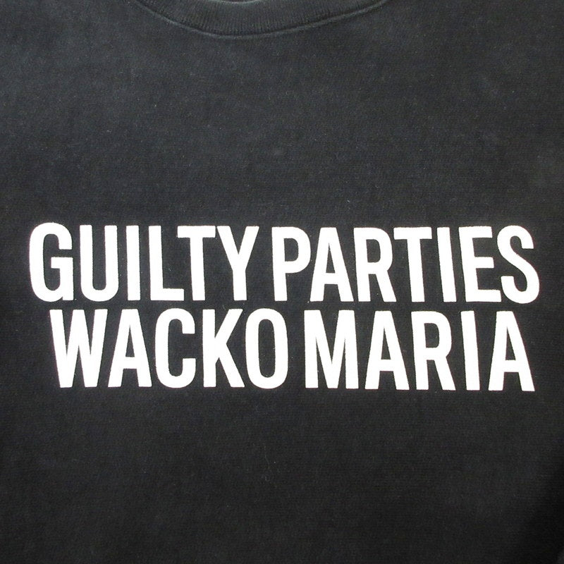 【中古】WACKOMARIA | ワコマリア HEAVY WEIGHT CREW NECK SWEAT SHIRT (TYPE-1) スウェット GP-C0001-BLACKLINE-BOB ブラック サイズ:XL