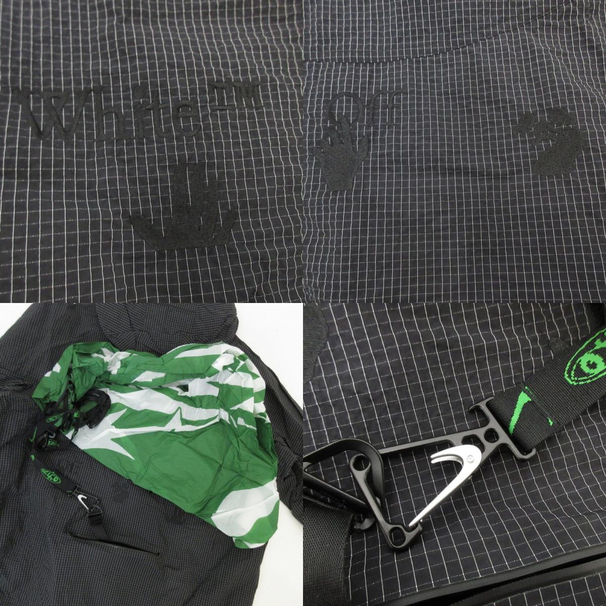 【中古】OFF-WHITE | オフホワイト AS M NRG MC ANORAK ナイロンジャケット DV4451-010 ブラック サイズ:L