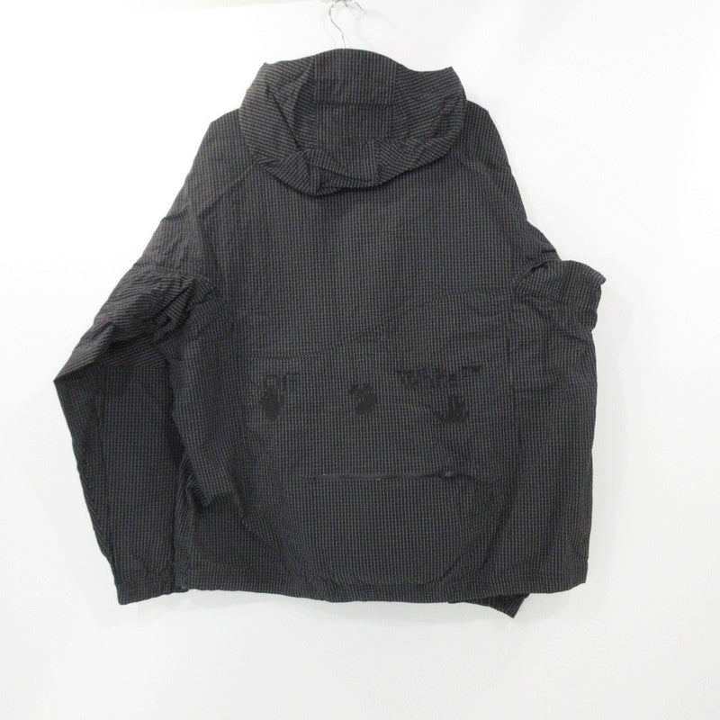 【中古】OFF-WHITE | オフホワイト AS M NRG MC ANORAK ナイロンジャケット DV4451-010 ブラック サイズ:L