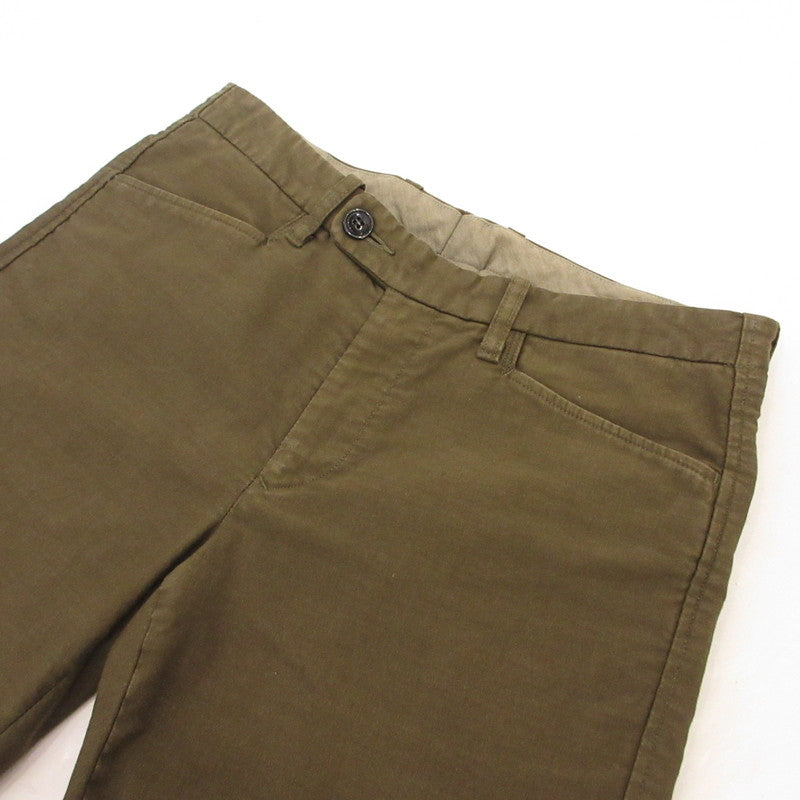 【中古】HOLLYWOOD RANCH MARKET | ハリウッドランチマーケット ジャーマンクロスストレッチトラウザーズ パンツ 063002612 カーキ サイズ:2