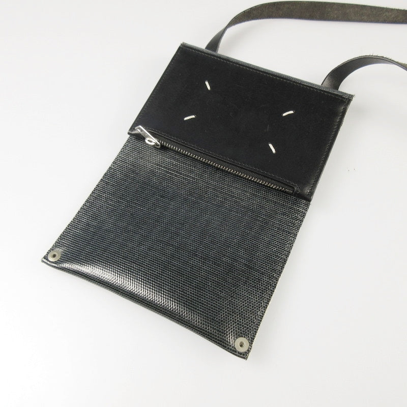 【中古】Maison Margiela | メゾンマルジェラ FOLD OVER PHONE CASE ショルダーバッグ S35UI0515 ブラック