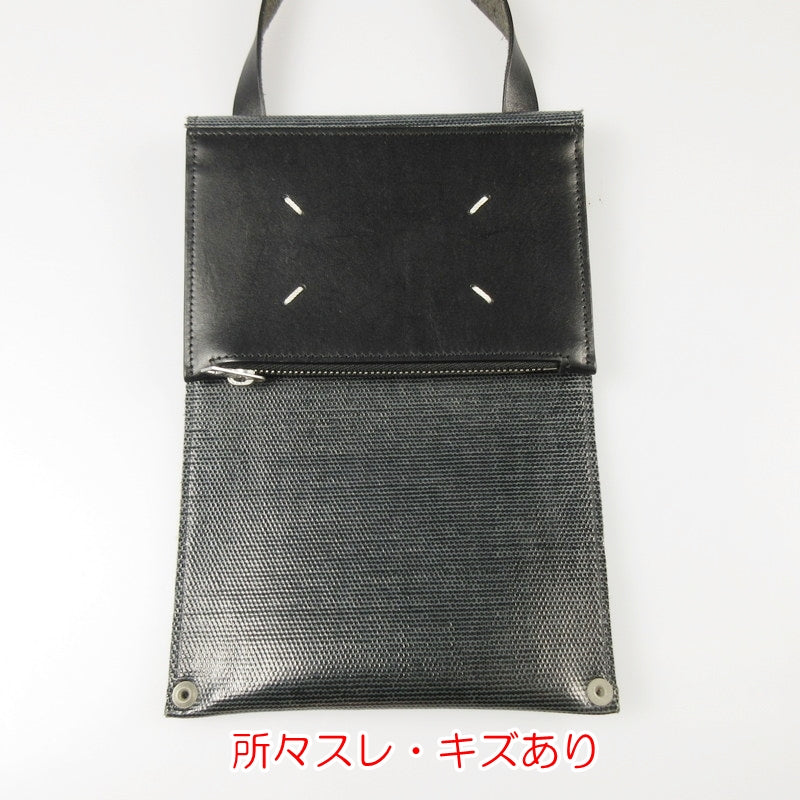 【中古】Maison Margiela | メゾンマルジェラ FOLD OVER PHONE CASE ショルダーバッグ S35UI0515 ブラック