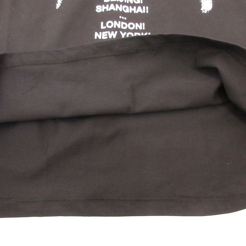 【中古】MSGM | エムエスジーエム T-SHIRT WITH GRAFFITI LOGO 半袖Tシャツ 195298 国内正規品 ブラック サイズ:XS